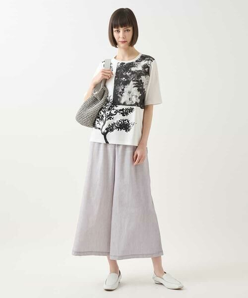 HIROKO BIS / ヒロコビス カットソー | コラージュプリントコットンカットソー /洗える | 詳細16