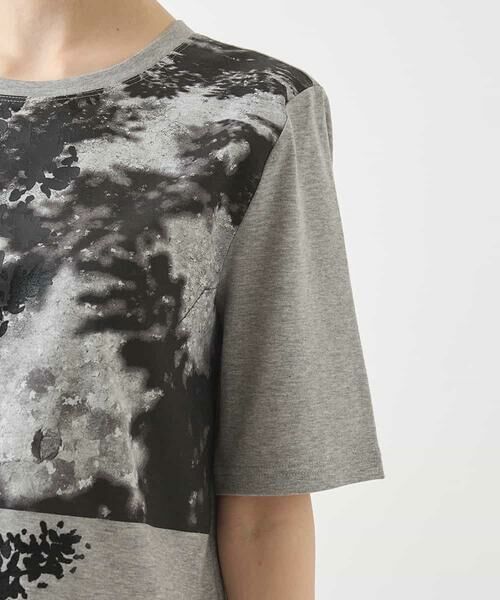 HIROKO BIS / ヒロコビス カットソー | コラージュプリントコットンカットソー /洗える | 詳細5