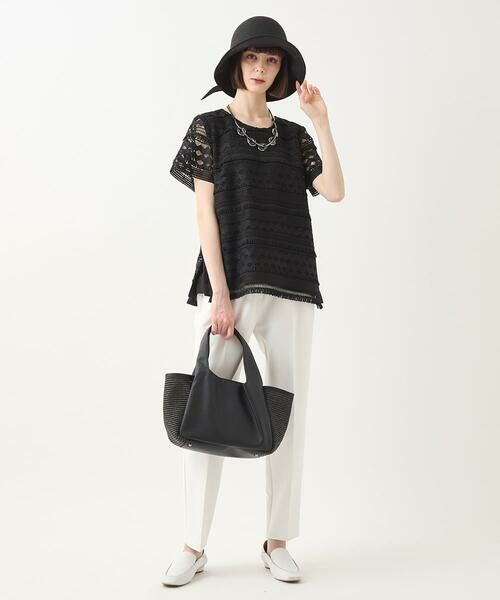 HIROKO BIS / ヒロコビス チノ・ワークパンツ | 【接触冷感】センタークリースストレッチパンツ /洗濯機で洗える | 詳細10