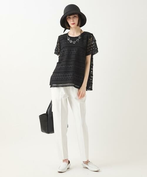 HIROKO BIS / ヒロコビス チノ・ワークパンツ | 【接触冷感】センタークリースストレッチパンツ /洗濯機で洗える | 詳細11