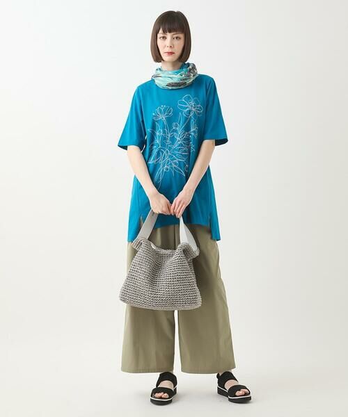 HIROKO BIS / ヒロコビス その他パンツ | 【撥水】ストレッチタフタデザインワイドパンツ /洗濯機で洗える | 詳細14