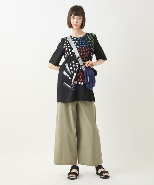 HIROKO BIS / ヒロコビス その他パンツ | 【撥水】ストレッチタフタデザインワイドパンツ /洗濯機で洗える | 詳細15