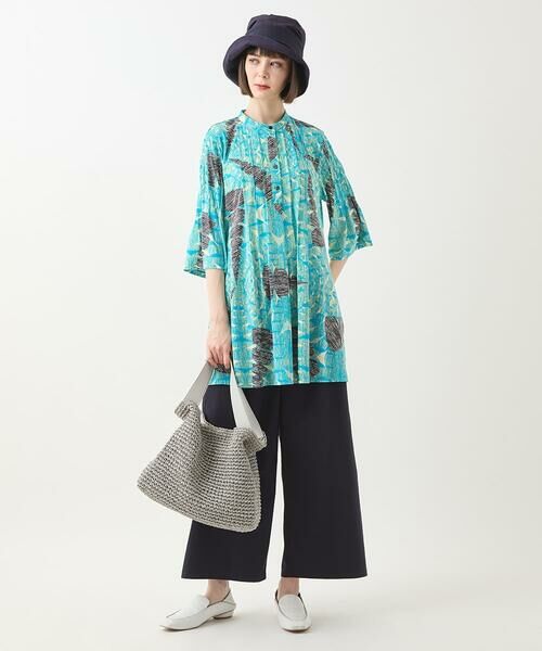 HIROKO BIS / ヒロコビス その他パンツ | 【撥水】ストレッチタフタデザインワイドパンツ /洗濯機で洗える | 詳細18