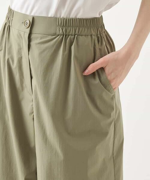 HIROKO BIS / ヒロコビス その他パンツ | 【撥水】ストレッチタフタデザインワイドパンツ /洗濯機で洗える | 詳細5