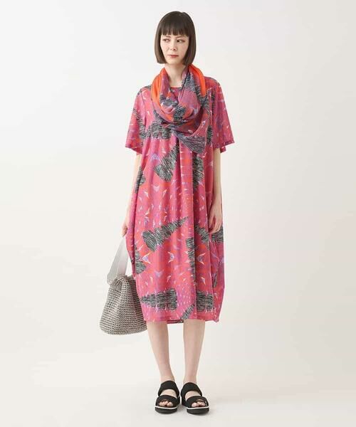 HIROKO BIS / ヒロコビス ロング・マキシ丈ワンピース | デザインコクーンワンピース /洗濯機で洗える | 詳細10