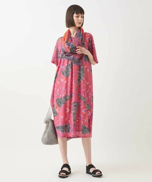 HIROKO BIS / ヒロコビス ロング・マキシ丈ワンピース | デザインコクーンワンピース /洗濯機で洗える | 詳細12