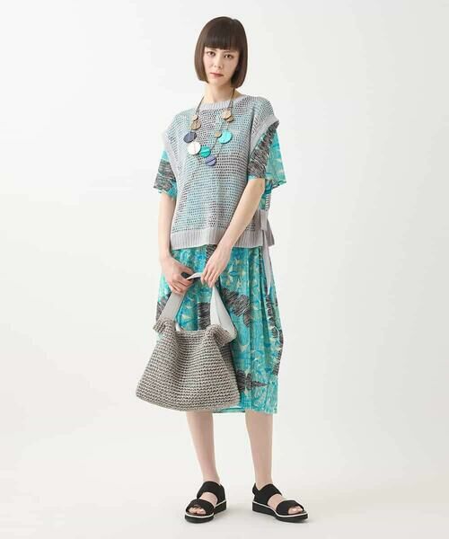 HIROKO BIS / ヒロコビス ロング・マキシ丈ワンピース | デザインコクーンワンピース /洗濯機で洗える | 詳細18