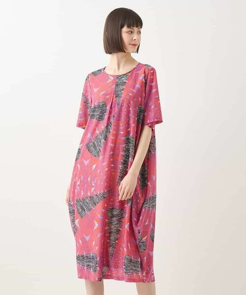 HIROKO BIS / ヒロコビス ロング・マキシ丈ワンピース | デザインコクーンワンピース /洗濯機で洗える | 詳細9