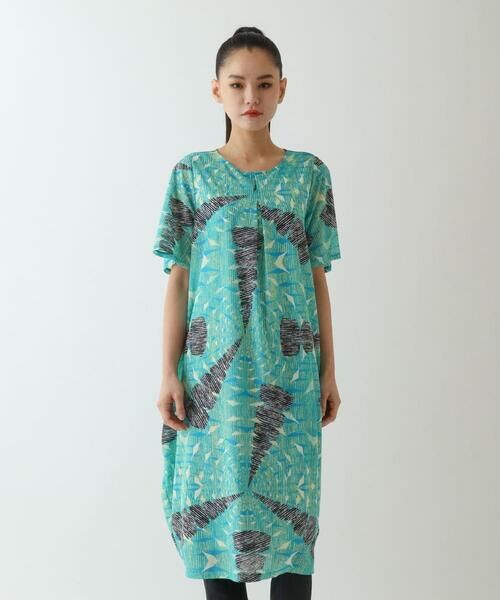 HIROKO BIS / ヒロコビス ロング・マキシ丈ワンピース | デザインコクーンワンピース /洗濯機で洗える | 詳細20