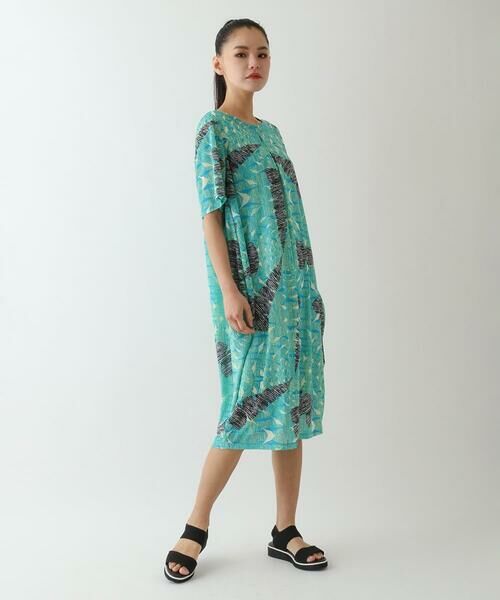 HIROKO BIS / ヒロコビス ロング・マキシ丈ワンピース | デザインコクーンワンピース /洗濯機で洗える | 詳細29