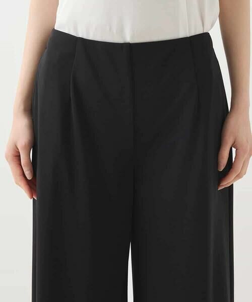 HIROKO BIS / ヒロコビス その他パンツ | スムースジャージーフレアパンツ /洗濯機で洗える | 詳細4