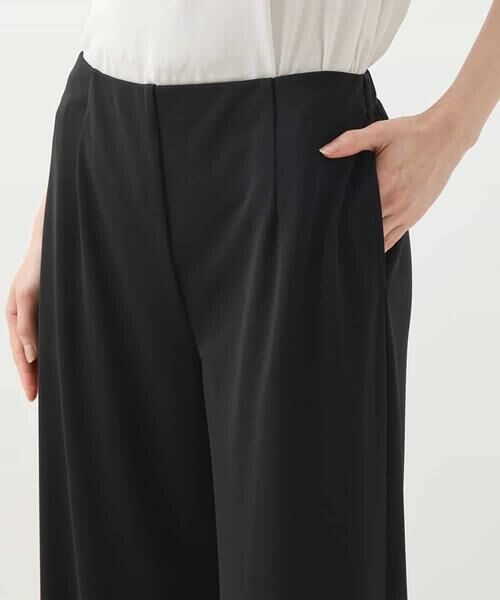 HIROKO BIS / ヒロコビス その他パンツ | スムースジャージーフレアパンツ /洗濯機で洗える | 詳細5