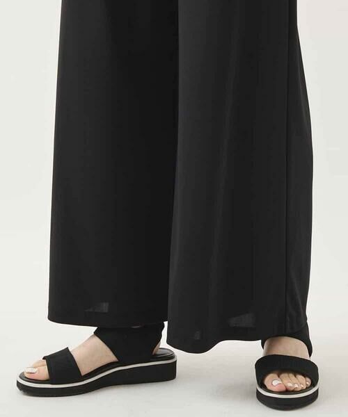 HIROKO BIS / ヒロコビス その他パンツ | スムースジャージーフレアパンツ /洗濯機で洗える | 詳細6