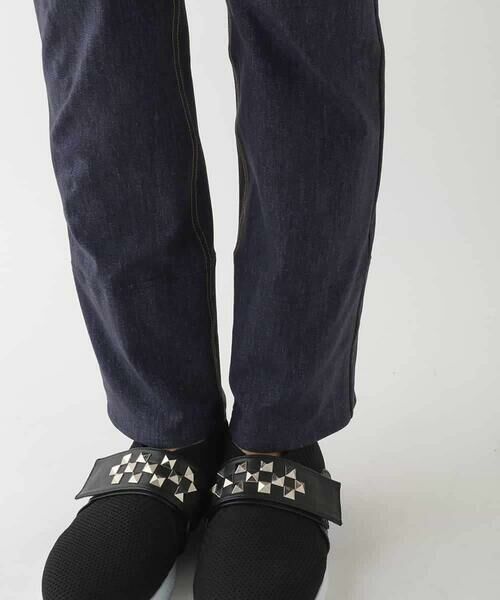 HIROKO BIS / ヒロコビス チノ・ワークパンツ | デニムプリントストレッチプルオンパンツ /洗濯機で洗える | 詳細7