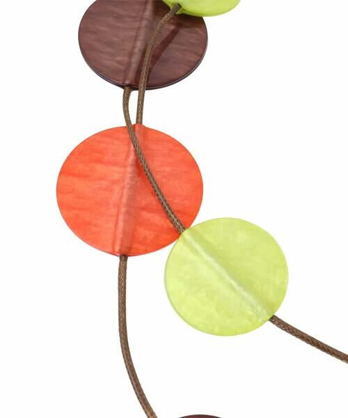 HIROKO BIS / ヒロコビス ネックレス・ペンダント・チョーカー | マーブル樹脂サークル二連ネックレス | 詳細3