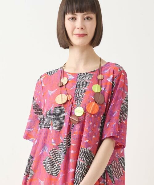 HIROKO BIS / ヒロコビス ネックレス・ペンダント・チョーカー | マーブル樹脂サークル二連ネックレス | 詳細4