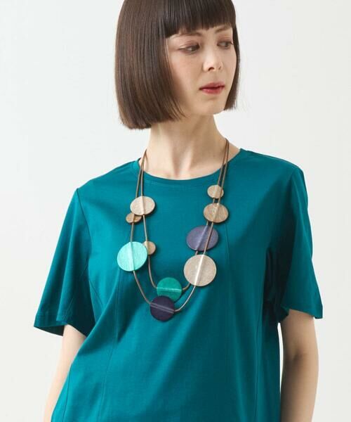 HIROKO BIS / ヒロコビス ネックレス・ペンダント・チョーカー | マーブル樹脂サークル二連ネックレス | 詳細7