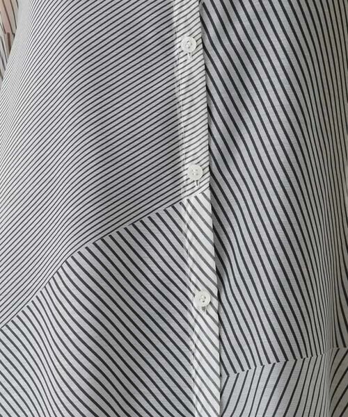 HIROKO BIS / ヒロコビス シャツ・ブラウス | シアーストライプブラウス /洗える | 詳細7