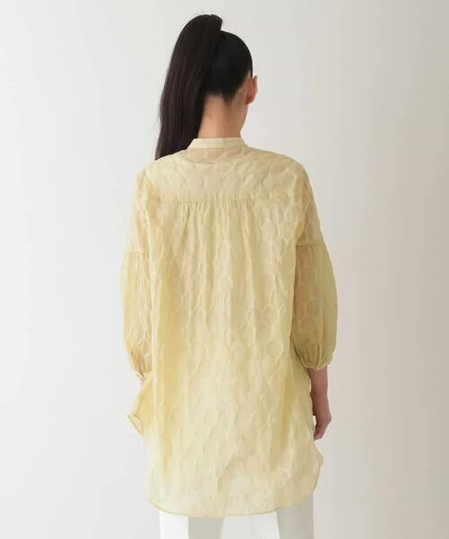 HIROKO BIS / ヒロコビス シャツ・ブラウス | ドットシアータックロングシャツ /洗える | 詳細2