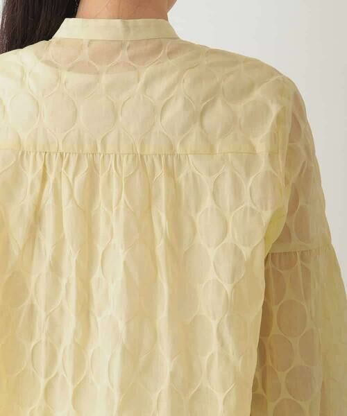 HIROKO BIS / ヒロコビス シャツ・ブラウス | ドットシアータックロングシャツ /洗える | 詳細4