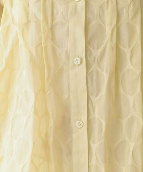 HIROKO BIS / ヒロコビス シャツ・ブラウス | ドットシアータックロングシャツ /洗える | 詳細7