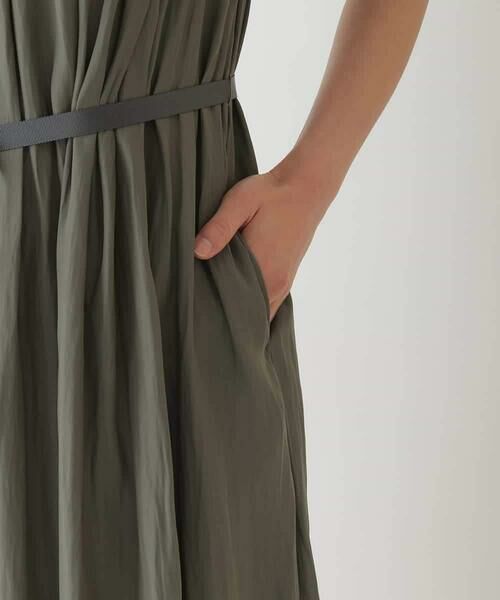 HIROKO BIS / ヒロコビス ロング・マキシ丈ワンピース | タックデザインワンピース /洗濯機で洗える | 詳細6