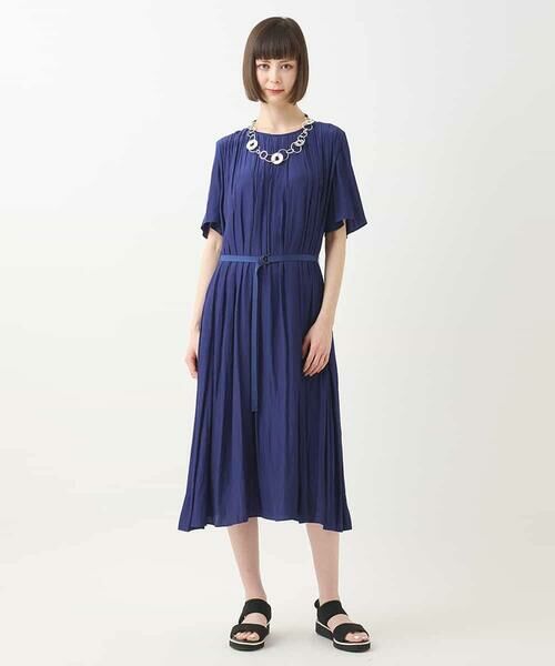 HIROKO BIS / ヒロコビス ロング・マキシ丈ワンピース | タックデザインワンピース /洗濯機で洗える | 詳細27