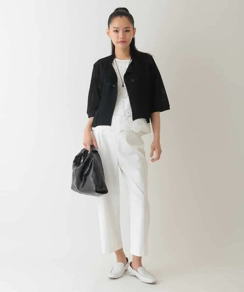 HIROKO BIS / ヒロコビス カーディガン・ボレロ | チュールフリルニットカーディガン /洗える | 詳細10