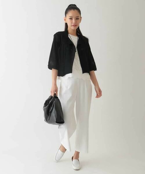 HIROKO BIS / ヒロコビス カーディガン・ボレロ | チュールフリルニットカーディガン /洗える | 詳細11