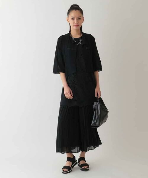 HIROKO BIS / ヒロコビス カーディガン・ボレロ | チュールフリルニットカーディガン /洗える | 詳細12