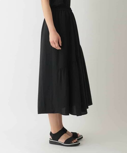 HIROKO BIS / ヒロコビス ロング・マキシ丈スカート | バルーン×ティアードMIXデザインスカート /洗濯機で洗える | 詳細2