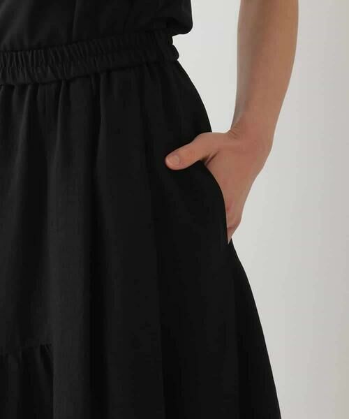 HIROKO BIS / ヒロコビス ロング・マキシ丈スカート | バルーン×ティアードMIXデザインスカート /洗濯機で洗える | 詳細7