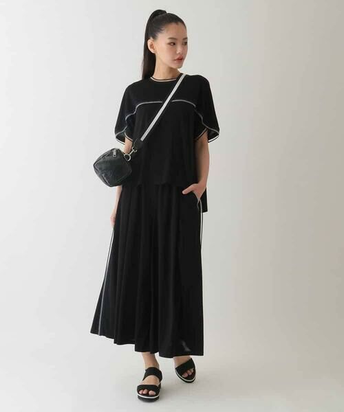 HIROKO BIS / ヒロコビス カットソー | 【接触冷感】ラインアクセントジャージーカットソー /洗える | 詳細12