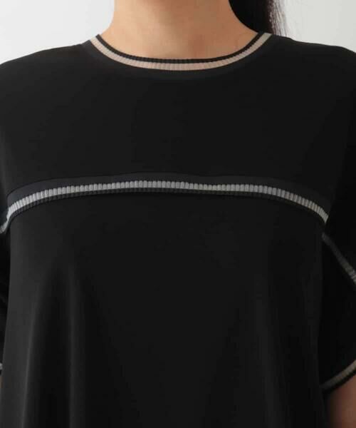 HIROKO BIS / ヒロコビス カットソー | 【接触冷感】ラインアクセントジャージーカットソー /洗える | 詳細3