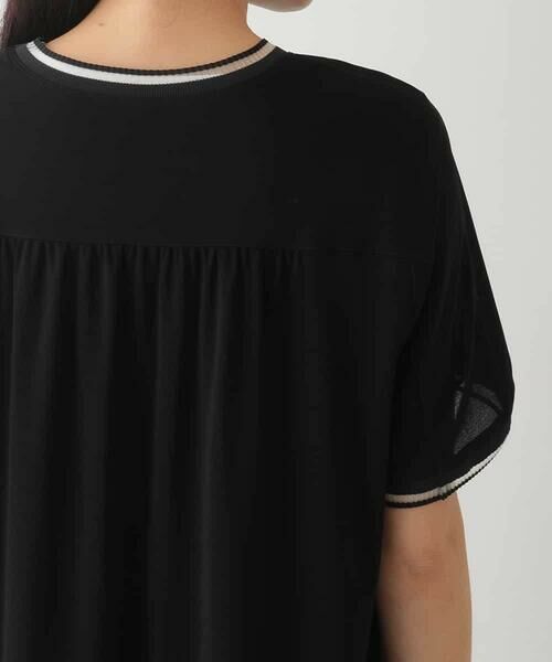 HIROKO BIS / ヒロコビス カットソー | 【接触冷感】ラインアクセントジャージーカットソー /洗える | 詳細4