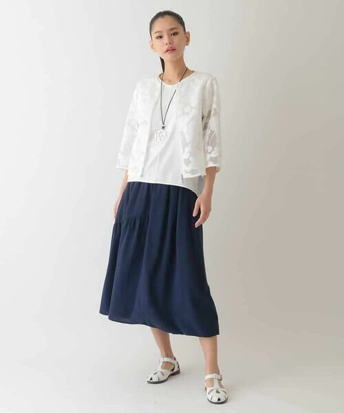 HIROKO BIS / ヒロコビス カットソー | 【UV/遮熱性/接触冷感】バックジョイントフレンチスリーブカットソー /洗濯機で洗える | 詳細10