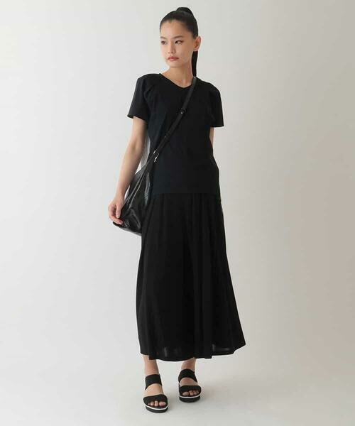 HIROKO BIS / ヒロコビス カットソー | 【UV/遮熱性/接触冷感】バックジョイントフレンチスリーブカットソー /洗濯機で洗える | 詳細17