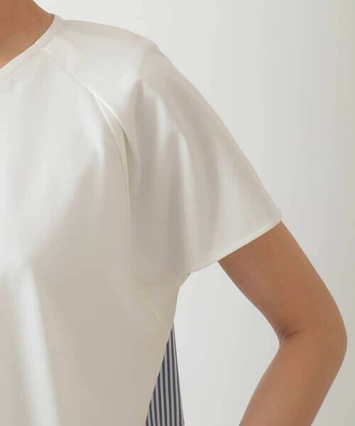 HIROKO BIS / ヒロコビス カットソー | 【UV/遮熱性/接触冷感】バックジョイントフレンチスリーブカットソー /洗濯機で洗える | 詳細6