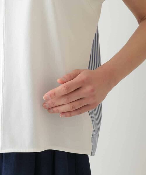 HIROKO BIS / ヒロコビス カットソー | 【UV/遮熱性/接触冷感】バックジョイントフレンチスリーブカットソー /洗濯機で洗える | 詳細7