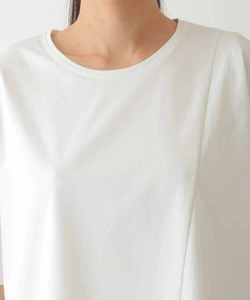 HIROKO BIS / ヒロコビス カットソー | 【UV/遮熱性/接触冷感】アシメ切り替えジョイントカットソー /洗濯機で洗える | 詳細3