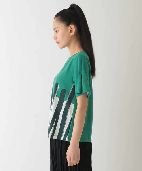 HIROKO BIS / ヒロコビス カットソー | 幾何学柄プリントカットプルオーバー /洗える | 詳細1