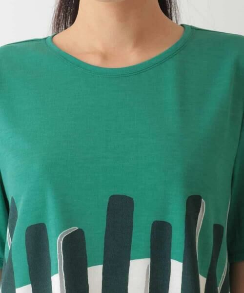 HIROKO BIS / ヒロコビス カットソー | 幾何学柄プリントカットプルオーバー /洗える | 詳細3