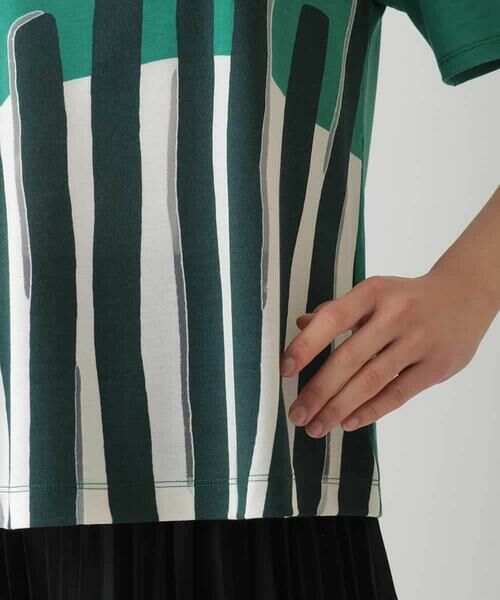 HIROKO BIS / ヒロコビス カットソー | 幾何学柄プリントカットプルオーバー /洗える | 詳細6