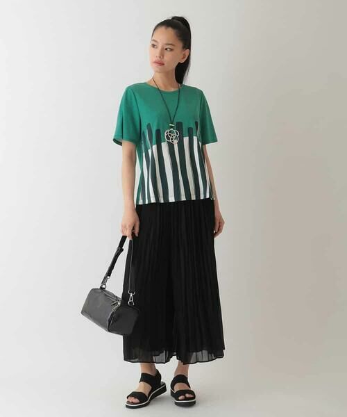 HIROKO BIS / ヒロコビス カットソー | 幾何学柄プリントカットプルオーバー /洗える | 詳細9