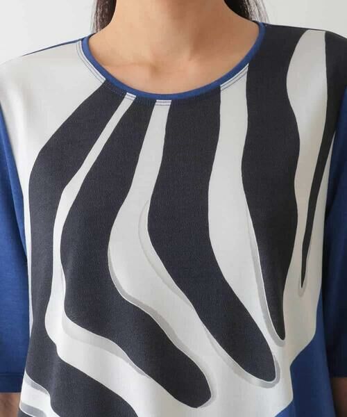 HIROKO BIS / ヒロコビス チュニック | 幾何学柄プリントカットチュニック /洗える | 詳細4