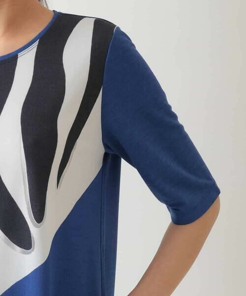 HIROKO BIS / ヒロコビス チュニック | 幾何学柄プリントカットチュニック /洗える | 詳細6