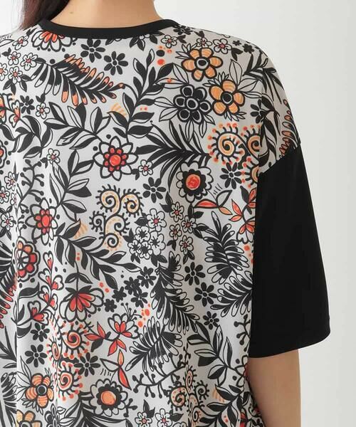 HIROKO BIS / ヒロコビス チュニック | フラワープリントチュニックカットソー /洗濯機で洗える | 詳細4