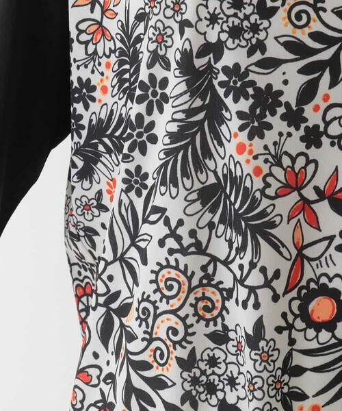 HIROKO BIS / ヒロコビス チュニック | フラワープリントチュニックカットソー /洗濯機で洗える | 詳細7