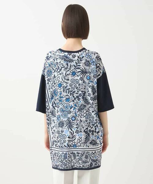 HIROKO BIS / ヒロコビス チュニック | フラワープリントチュニックカットソー /洗濯機で洗える | 詳細15
