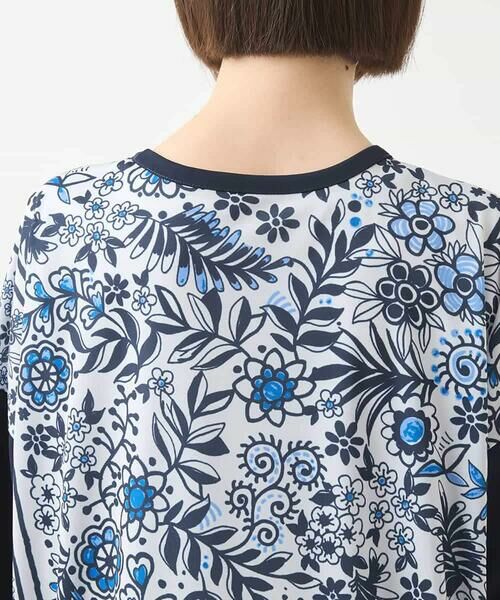 HIROKO BIS / ヒロコビス チュニック | フラワープリントチュニックカットソー /洗濯機で洗える | 詳細17